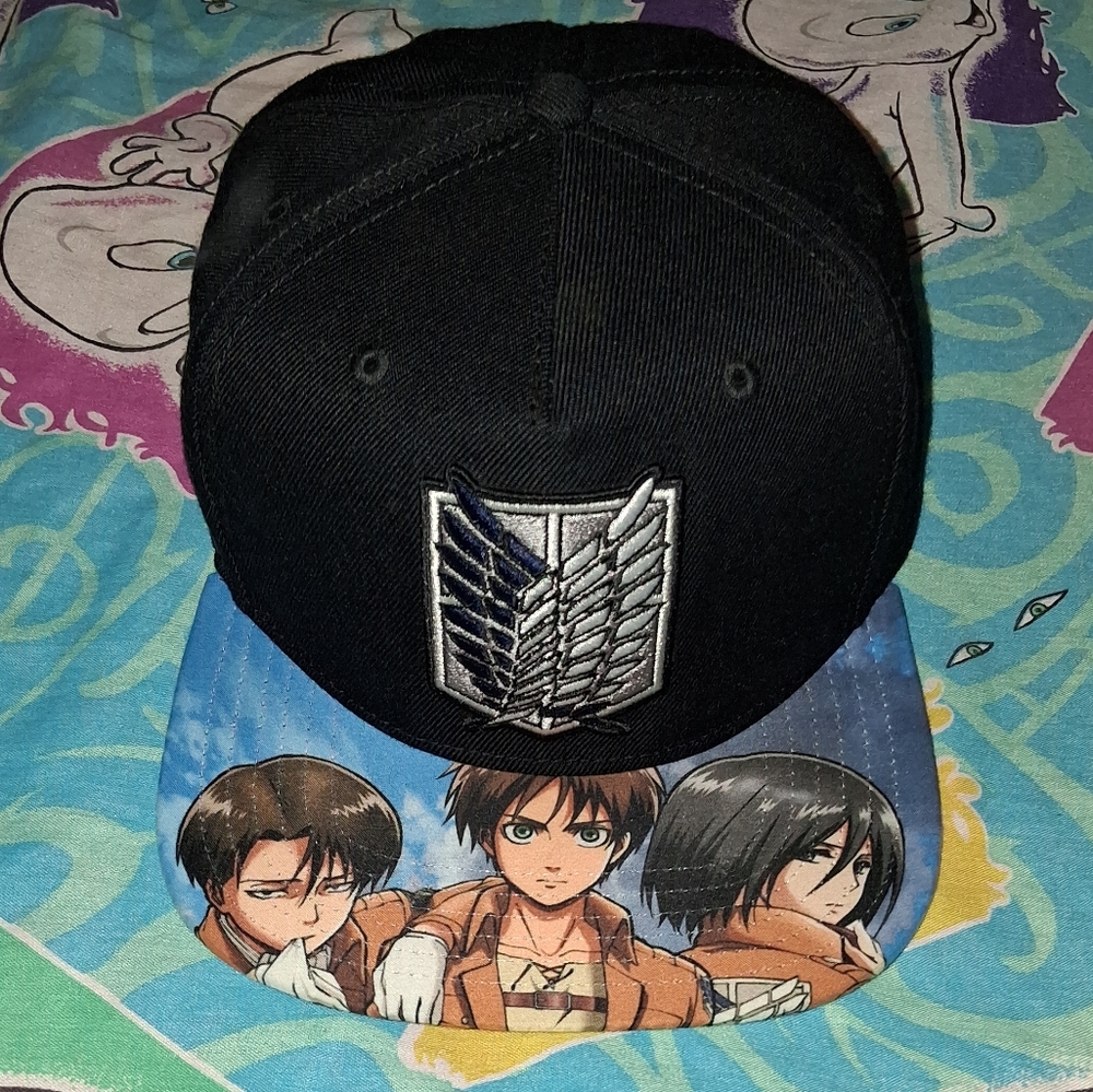 Attack On Titan Baseball Hat Cap Manga Anime Snapback